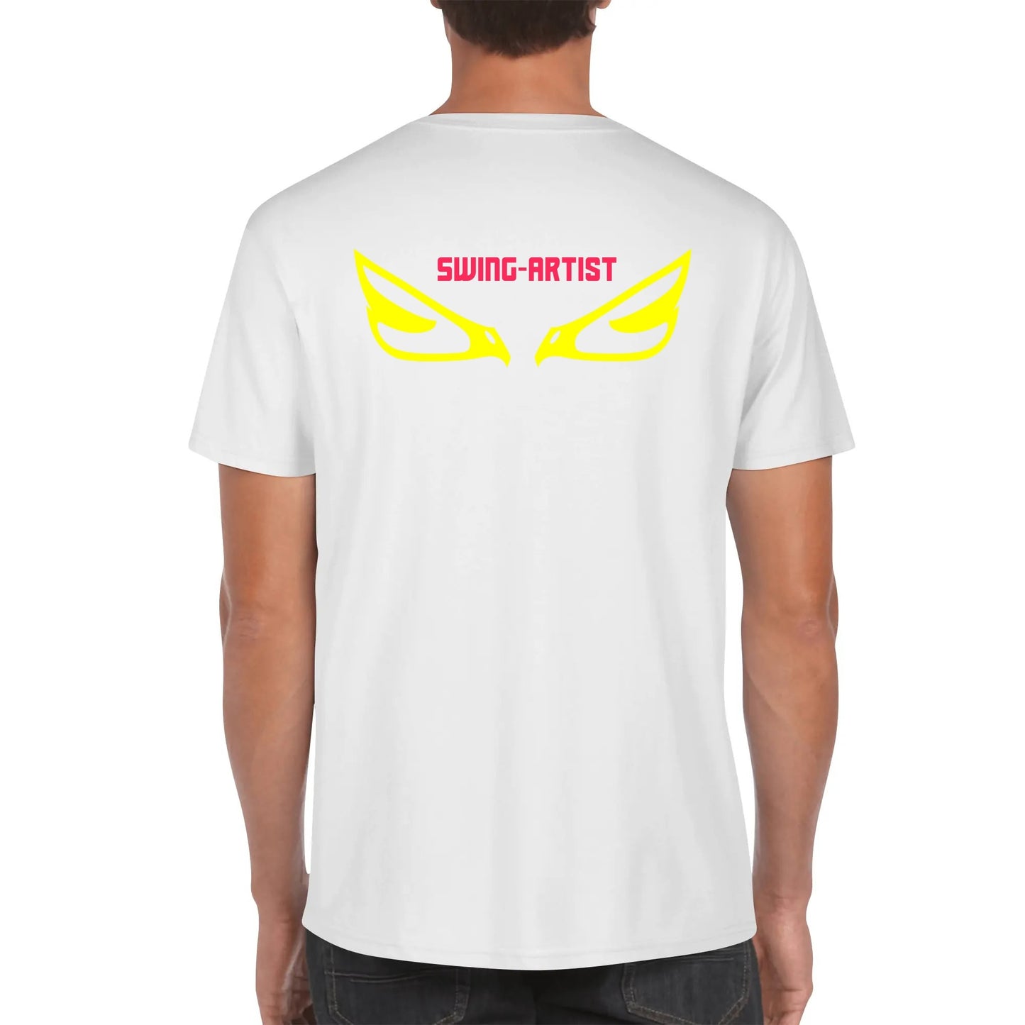 Swing-artist, artoon Sloth Volleyball Hero In Pop Art Style tee