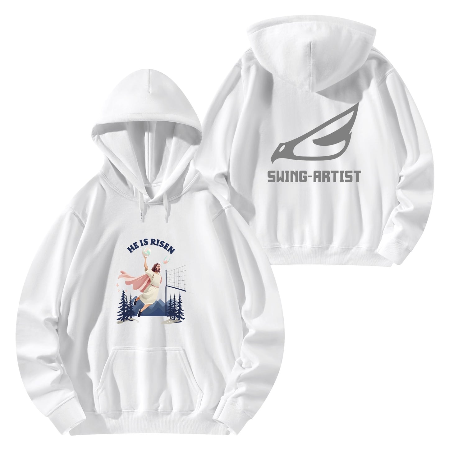 Unisex Front & Back Printing Cotton Hoodie