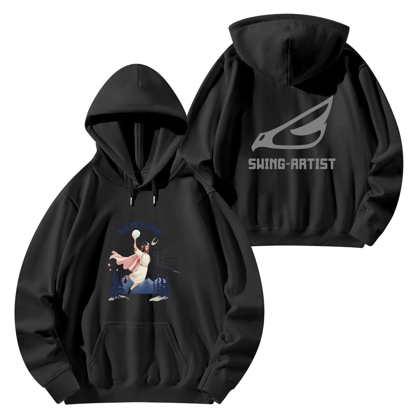 Unisex Front & Back Printing Cotton Hoodie