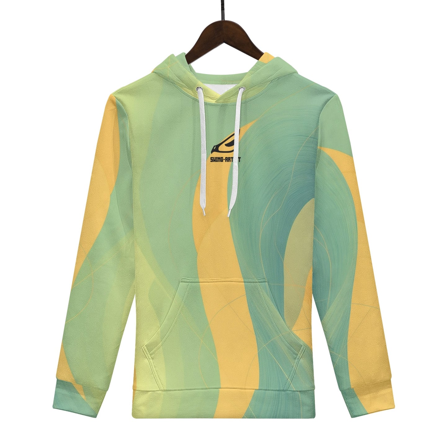 swing-artist yellow green leaves Hoodie