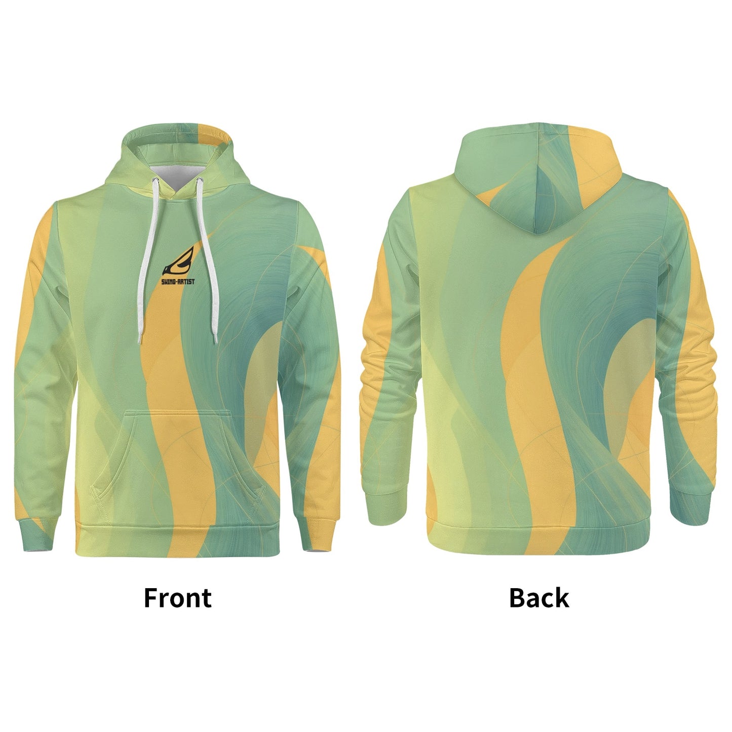 swing-artist yellow green leaves Hoodie