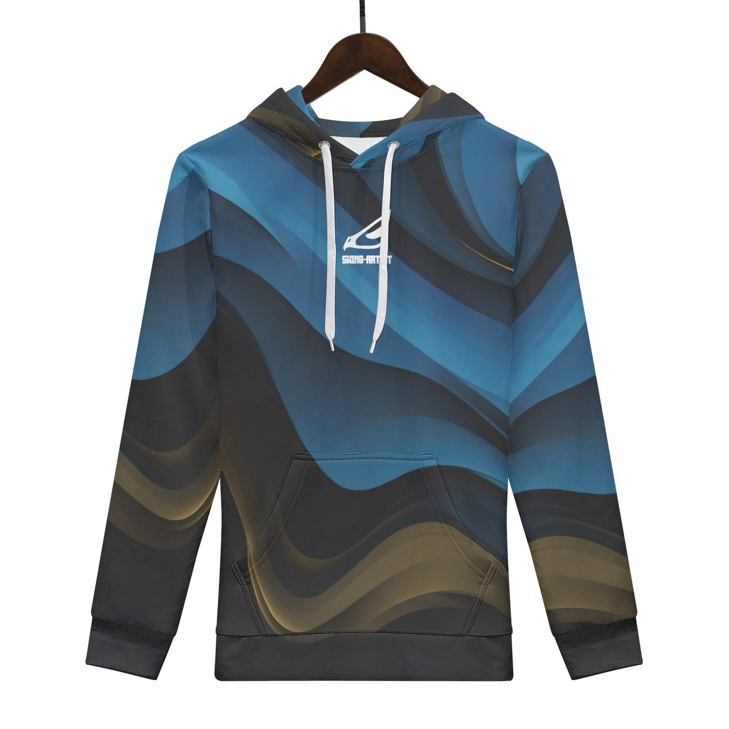 swing-artist blue mix yellow Hoodie