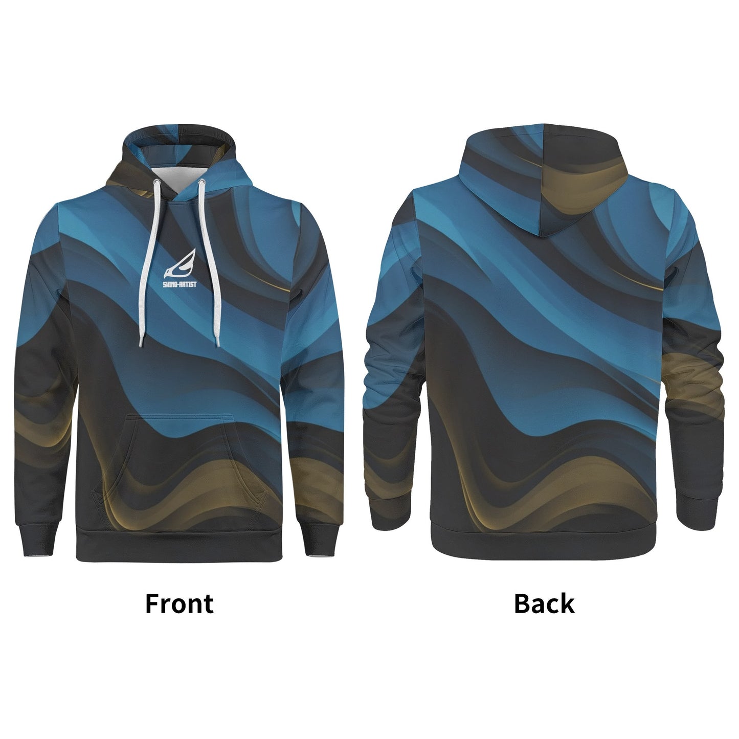swing-artist blue mix yellow Hoodie
