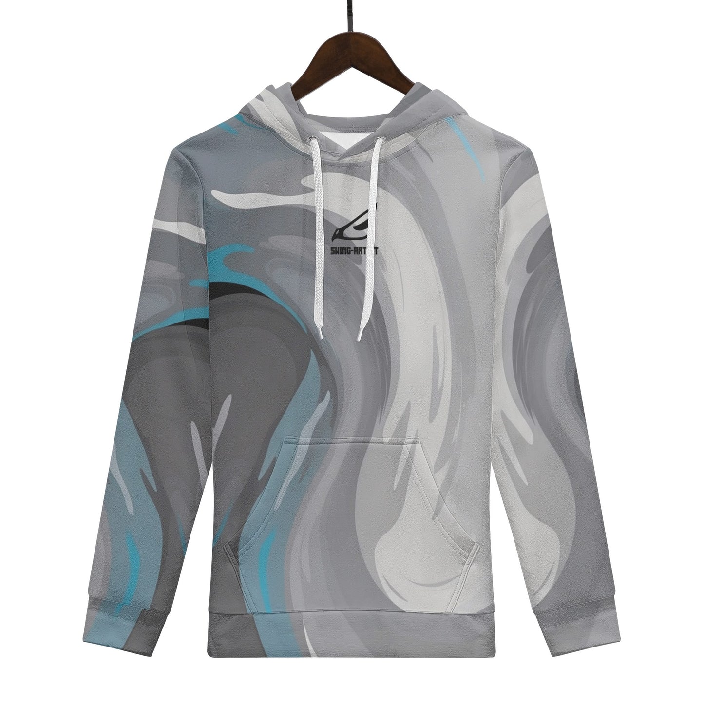 swing-artist grey swirl Hoodie