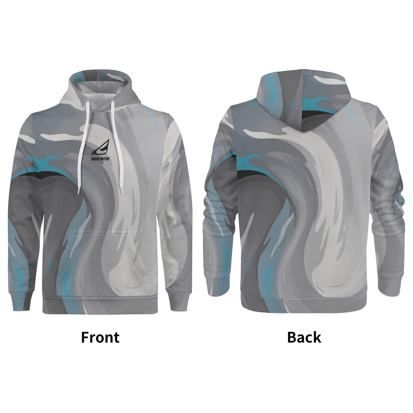 swing-artist grey swirl Hoodie