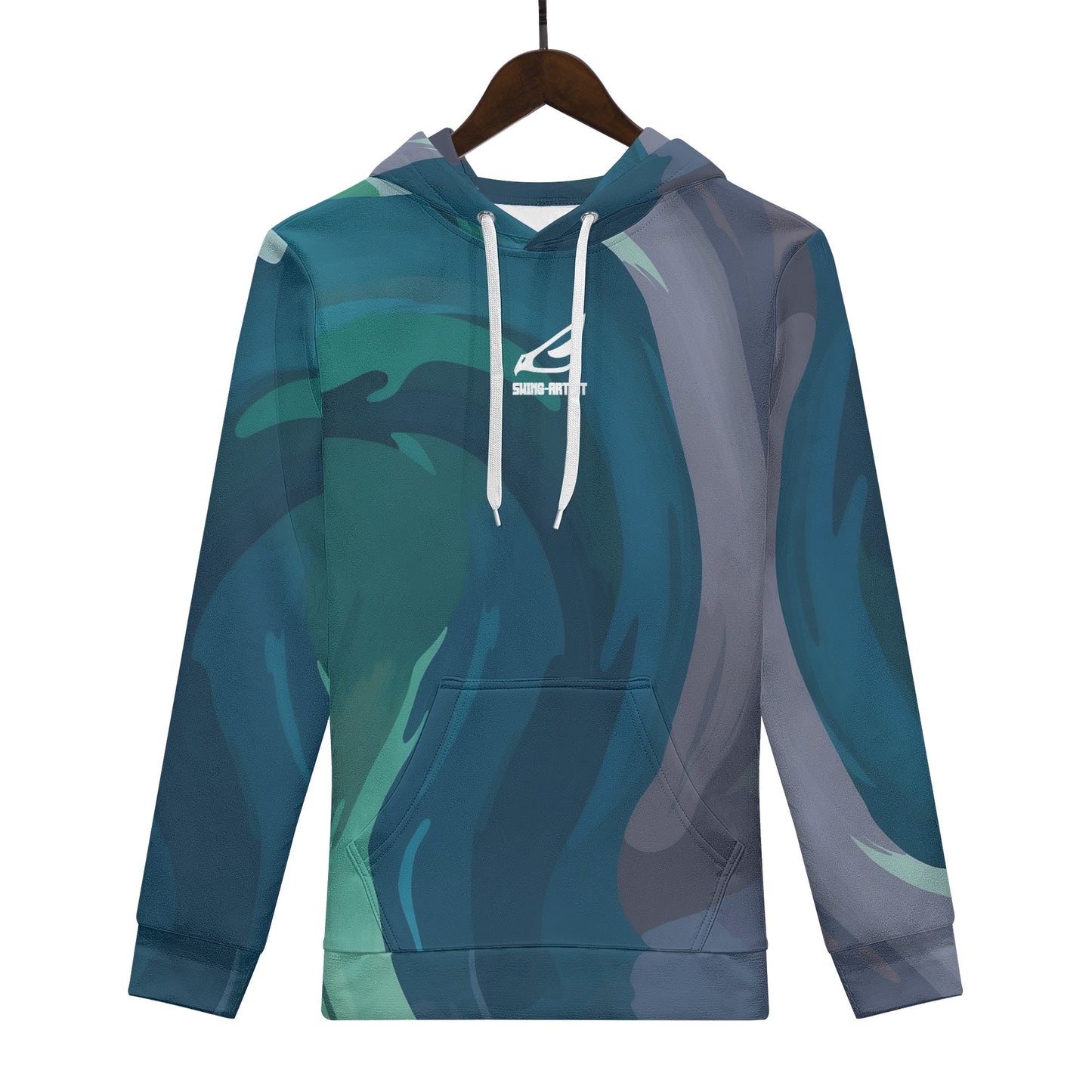 swing-artist greenish swirl Hoodie