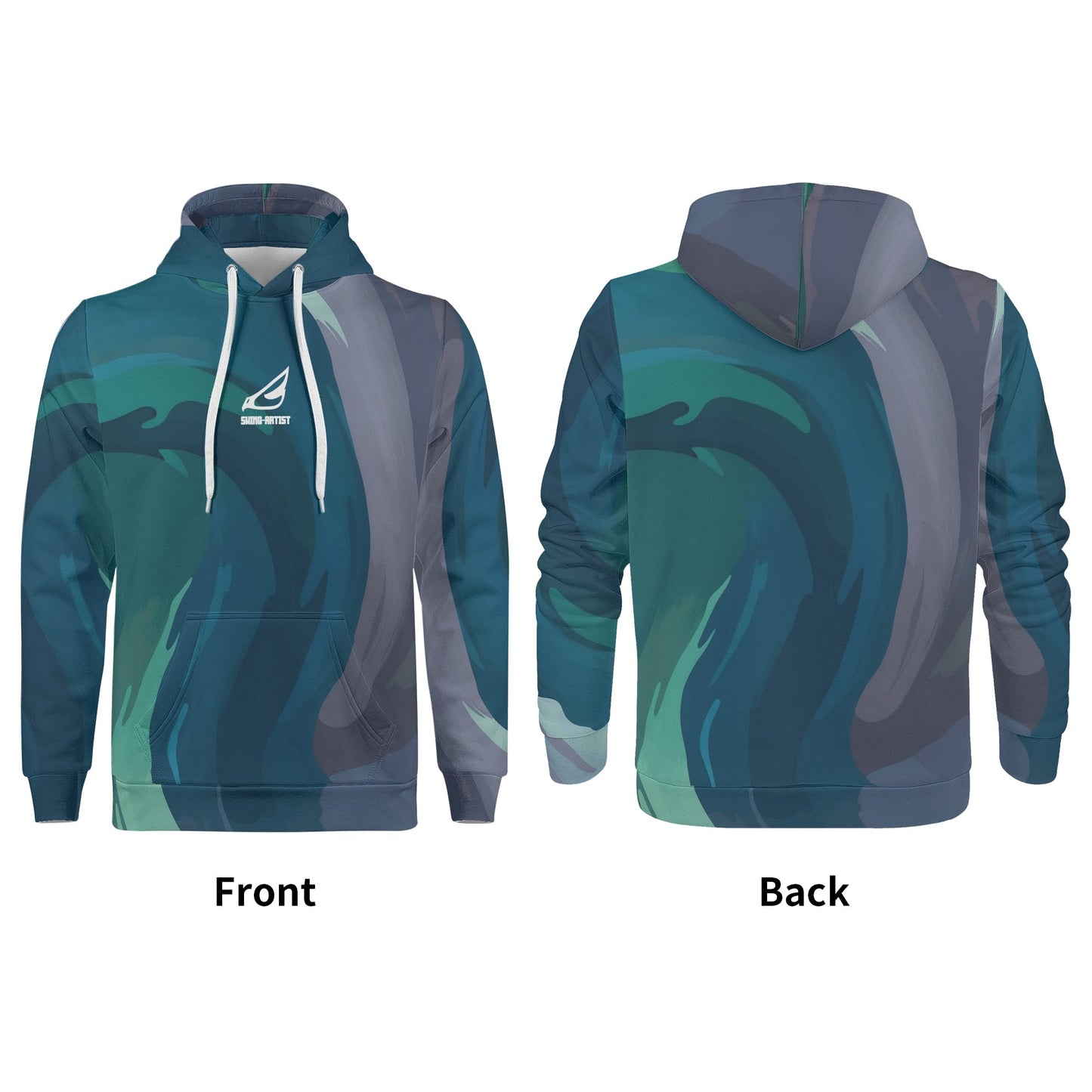swing-artist greenish swirl Hoodie