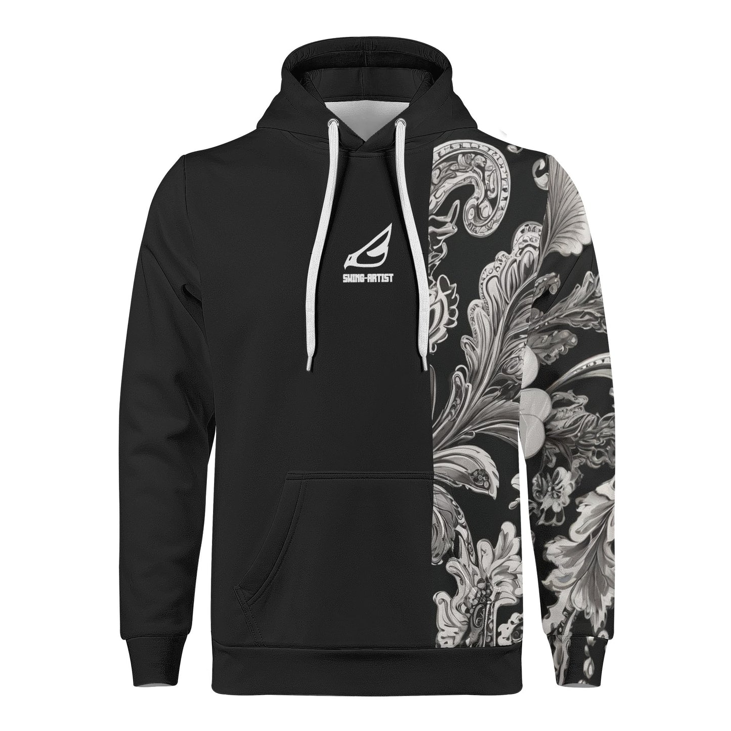 swing-artist black paisley Hoodie