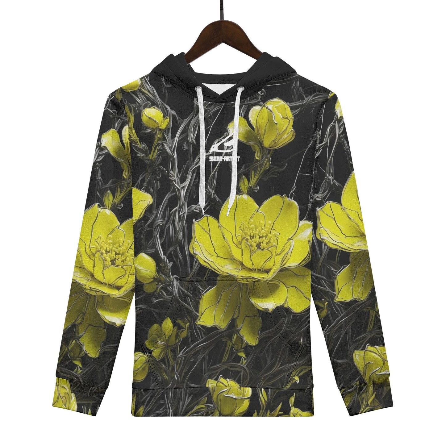 swing-artist florescent on flowers Hoodie