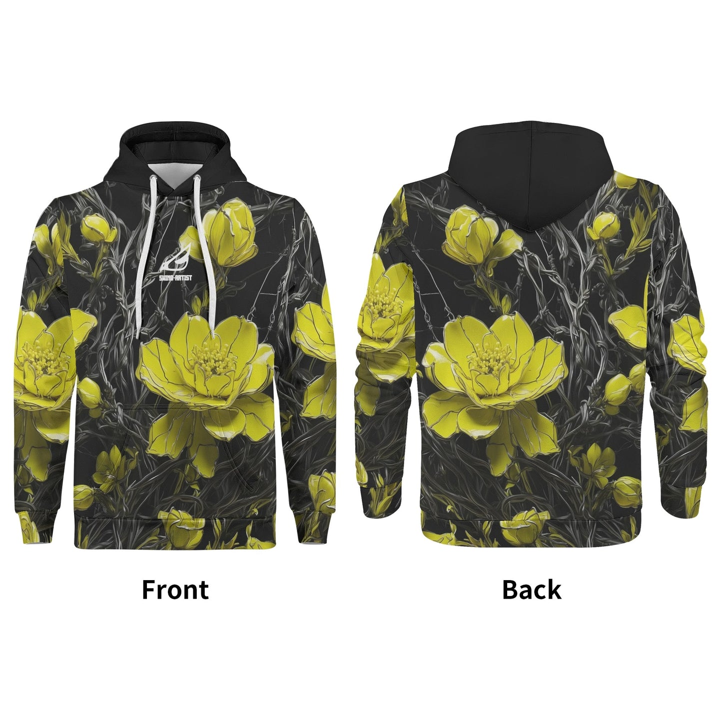 swing-artist florescent on flowers Hoodie
