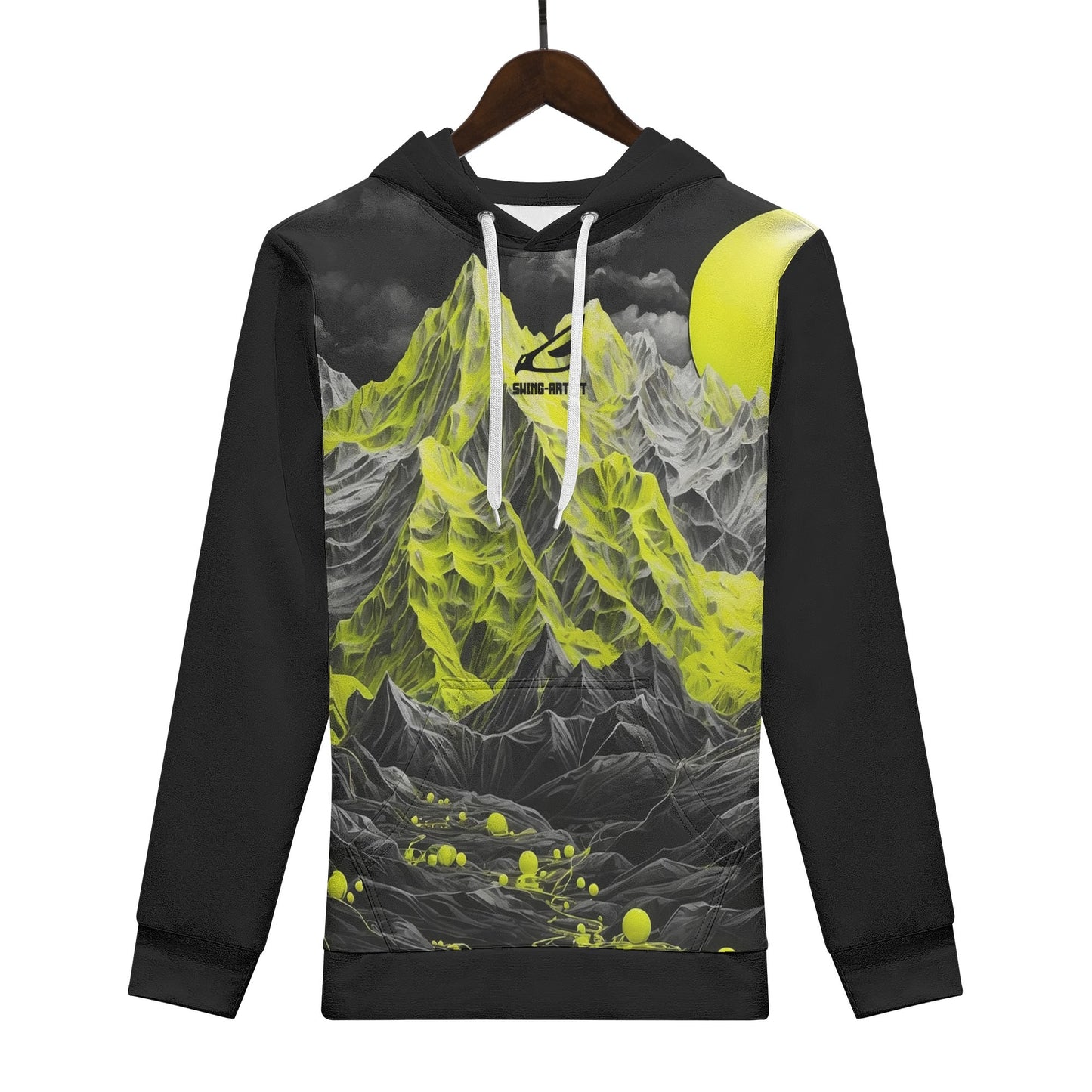 swing-artist mountain in florescent Hoodie