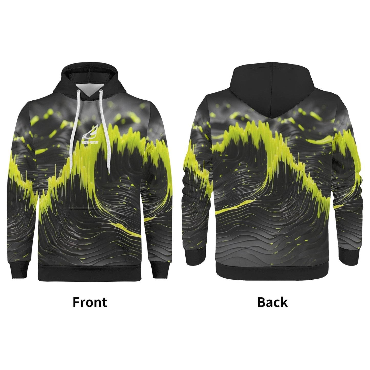 swing-artist fluorescent soundwaves Hoodie