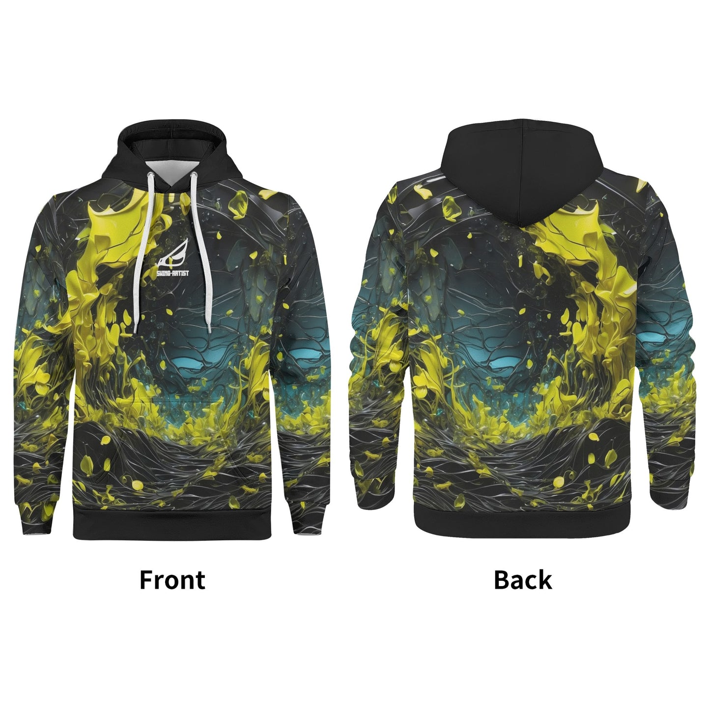 swing-artist yellow paint stream Hoodie