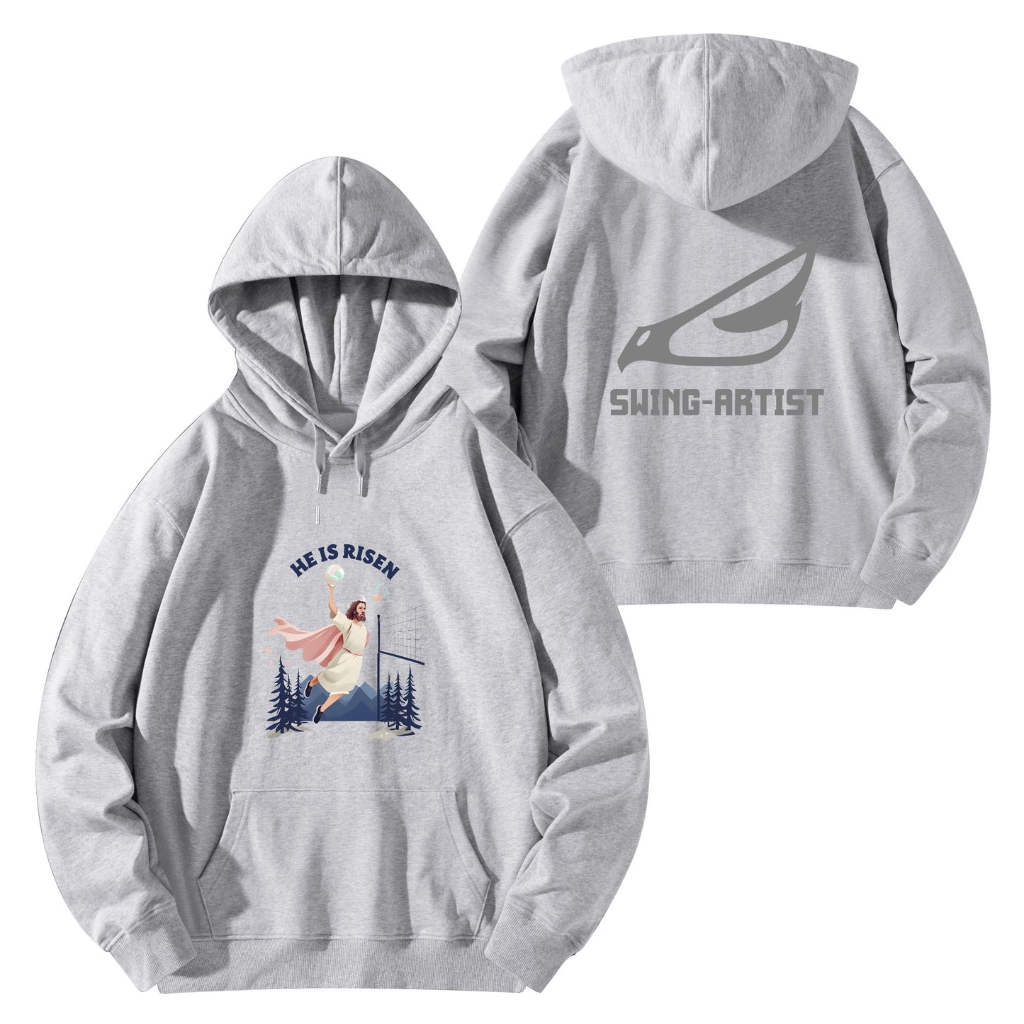 Unisex Front & Back Printing Cotton Hoodie