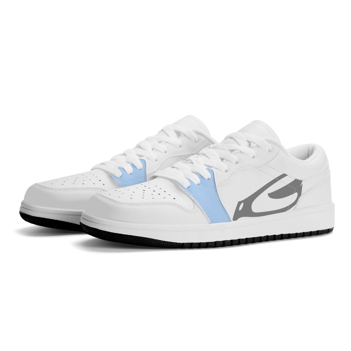 Sneaker, good swing sky-blue in white