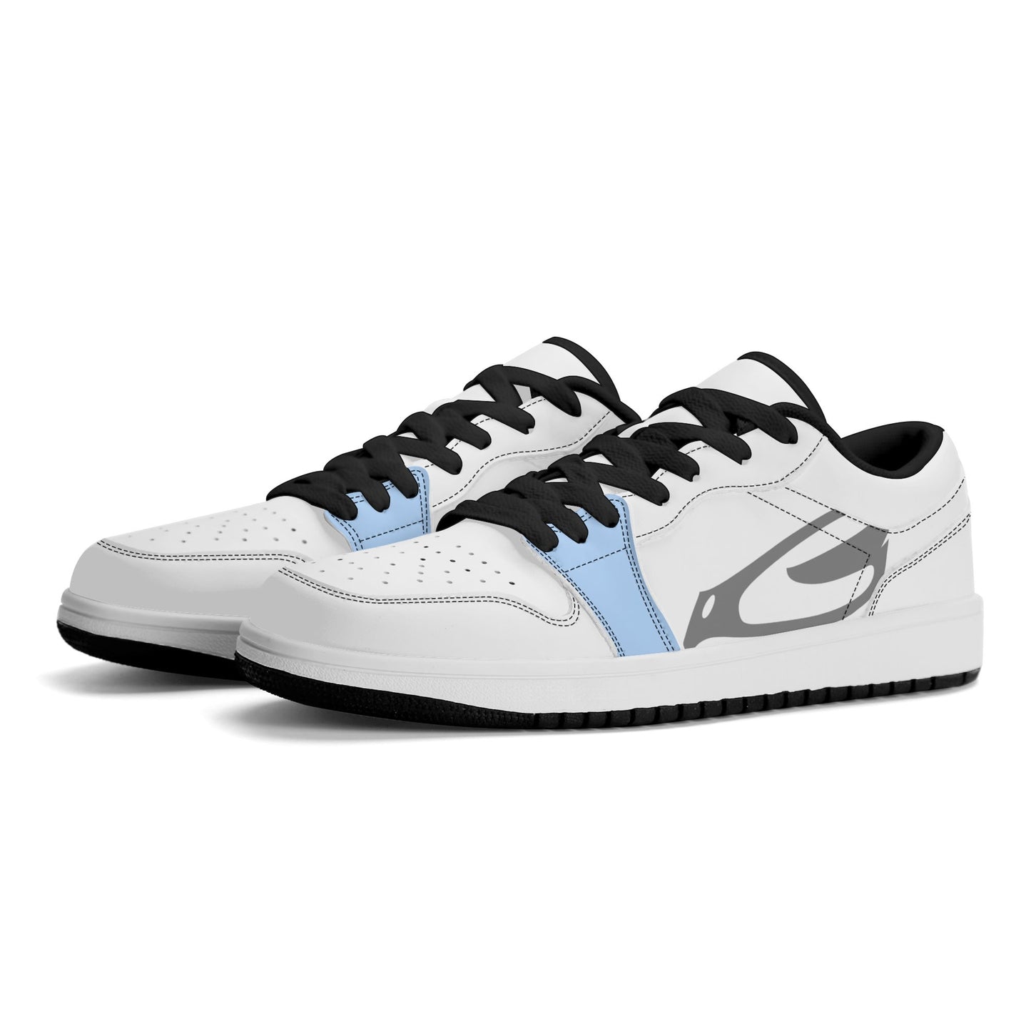 Sneaker, good swing sky-blue in white