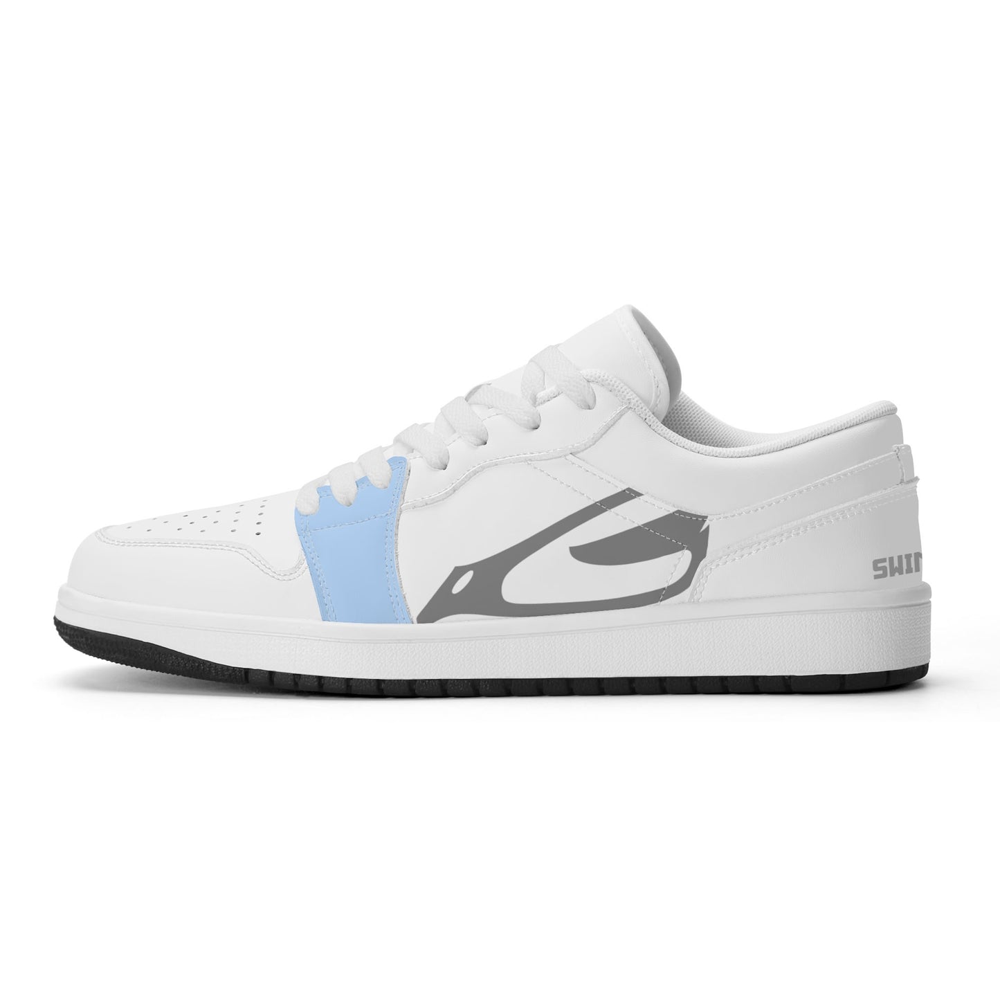 Sneaker, good swing sky-blue in white